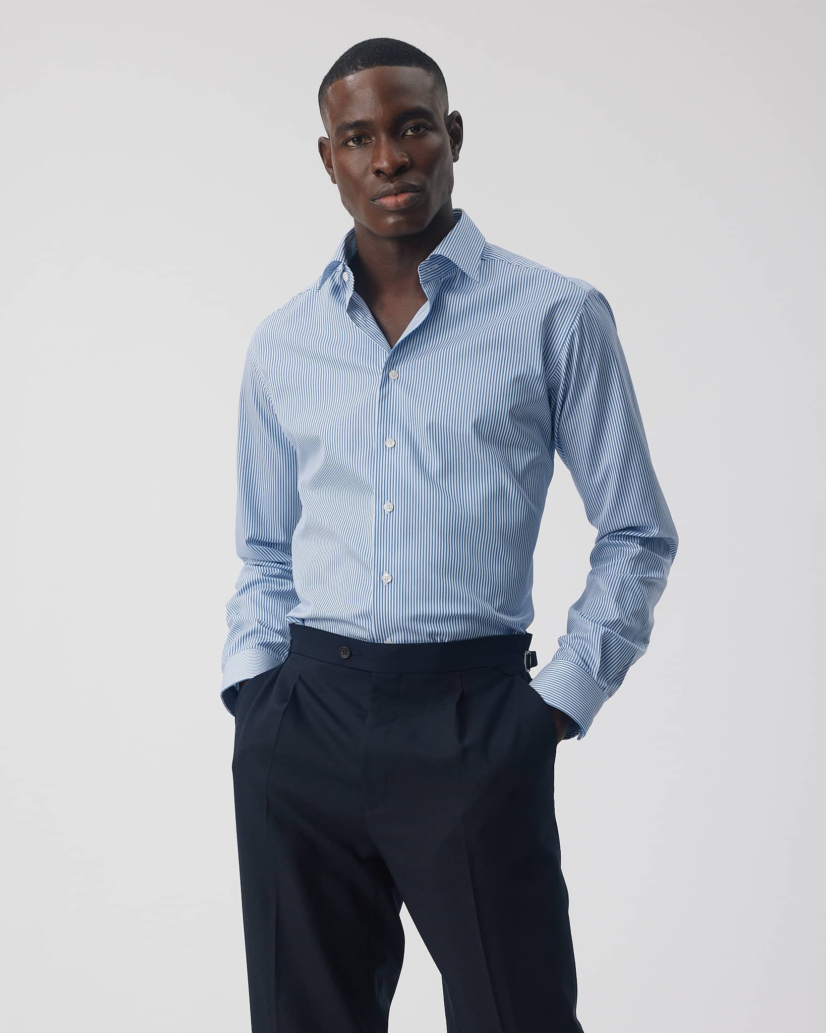 Model: 193 cm/84 kg in Slim L Long (41-42)