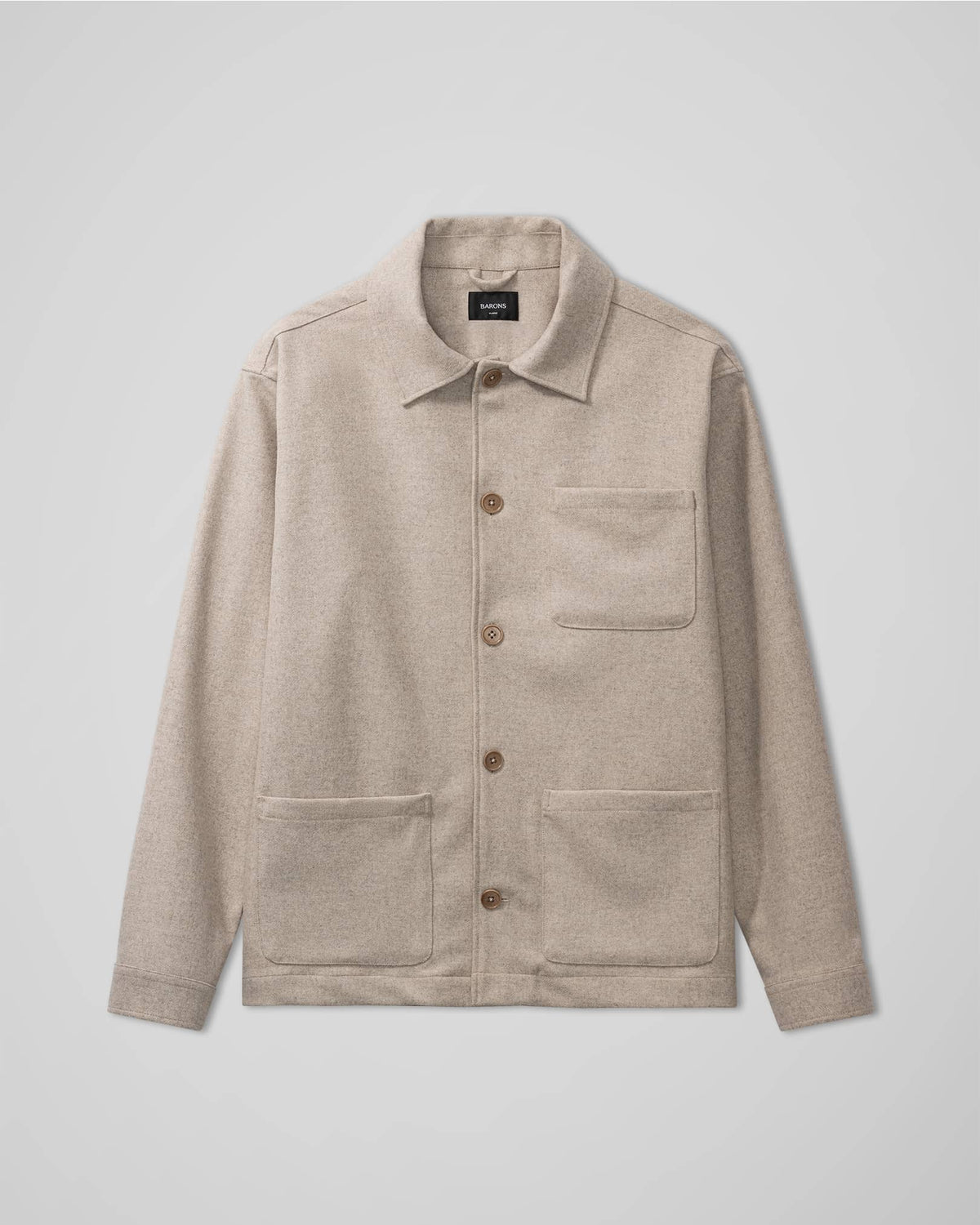 The Wool Overshirt | Zand
