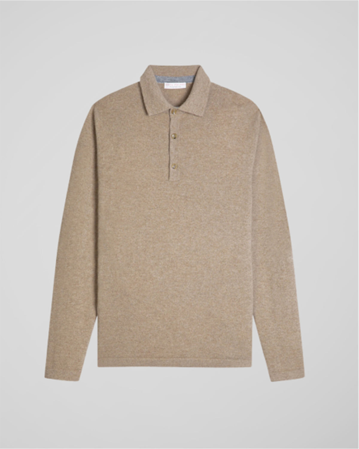 The Cashmere Long Sleeve Polo | Bruin