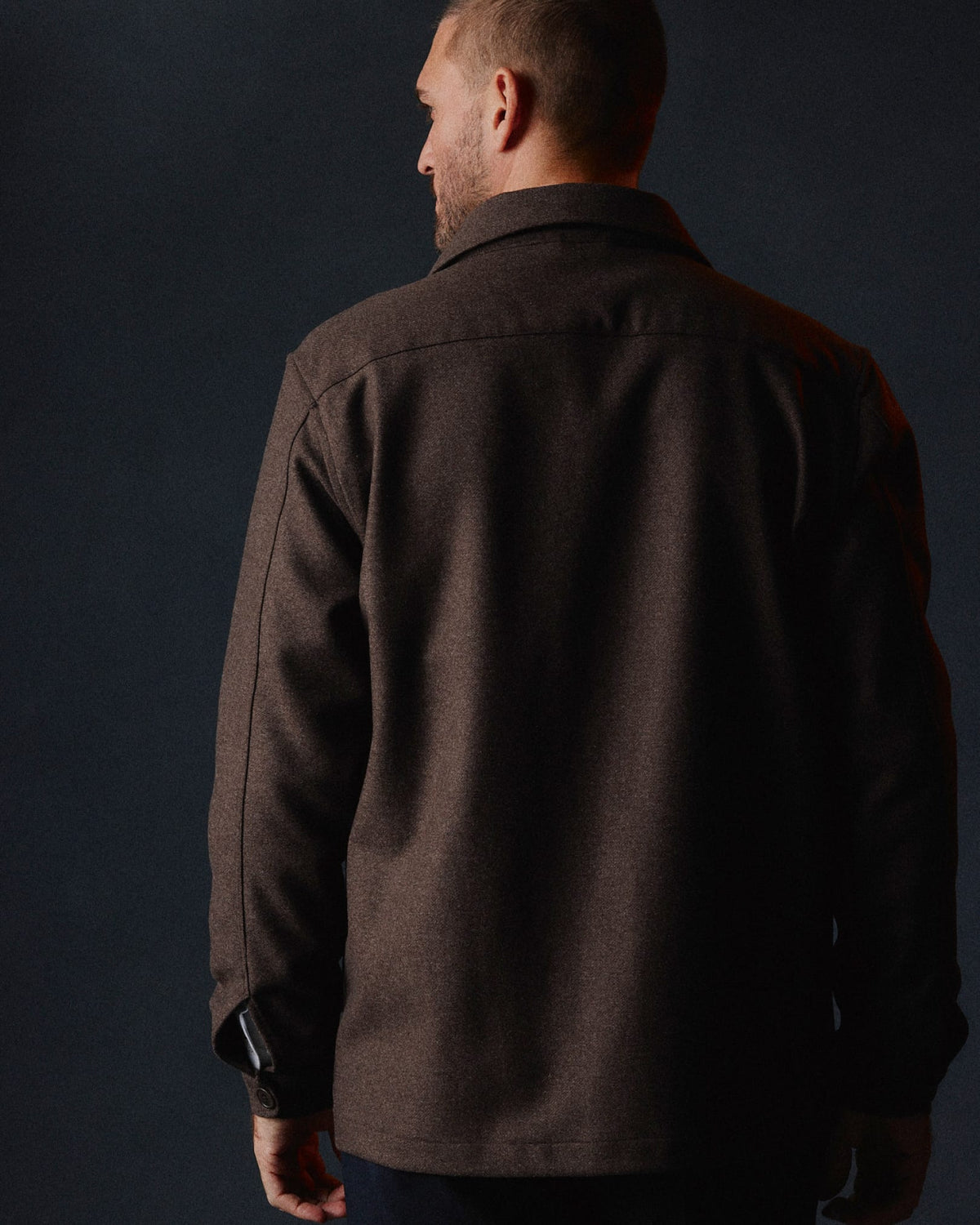 The Wool Overshirt | Dark Brown