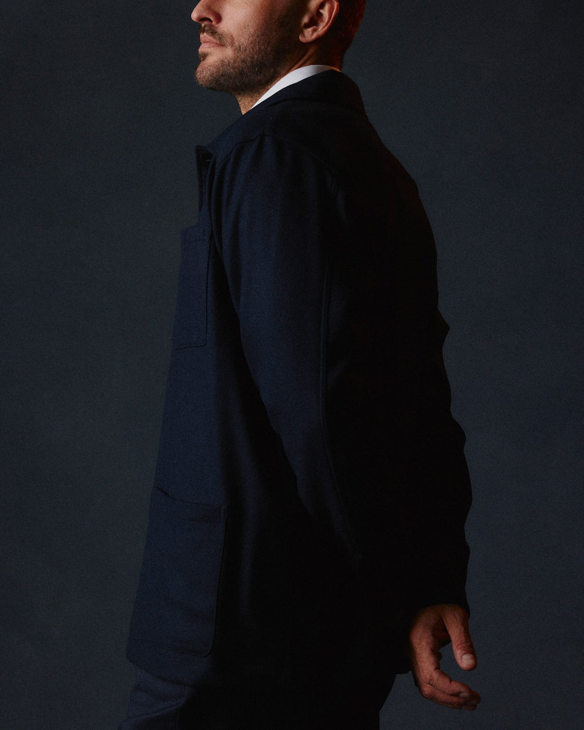 The Wool Overshirt | Navy