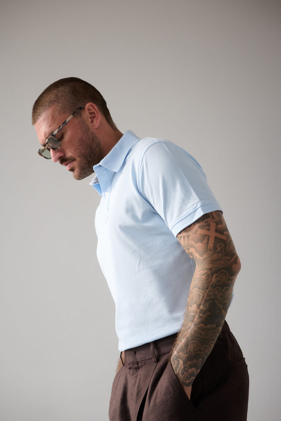 The Ambassador Polo | Lichtblauw