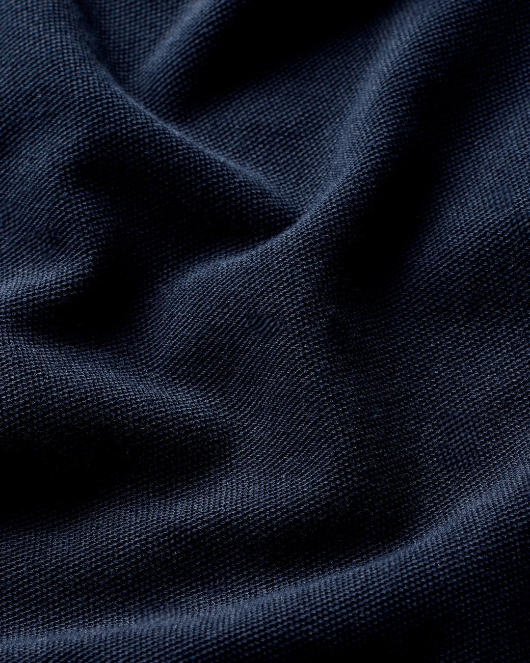 Navy piqué polo fabric